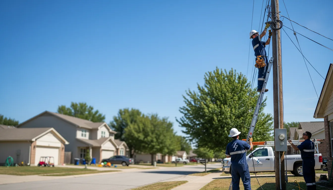 Residential electrician providing installation services in Martensdale, IA